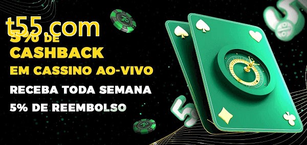 Promoções do cassino ao Vivo t55.com